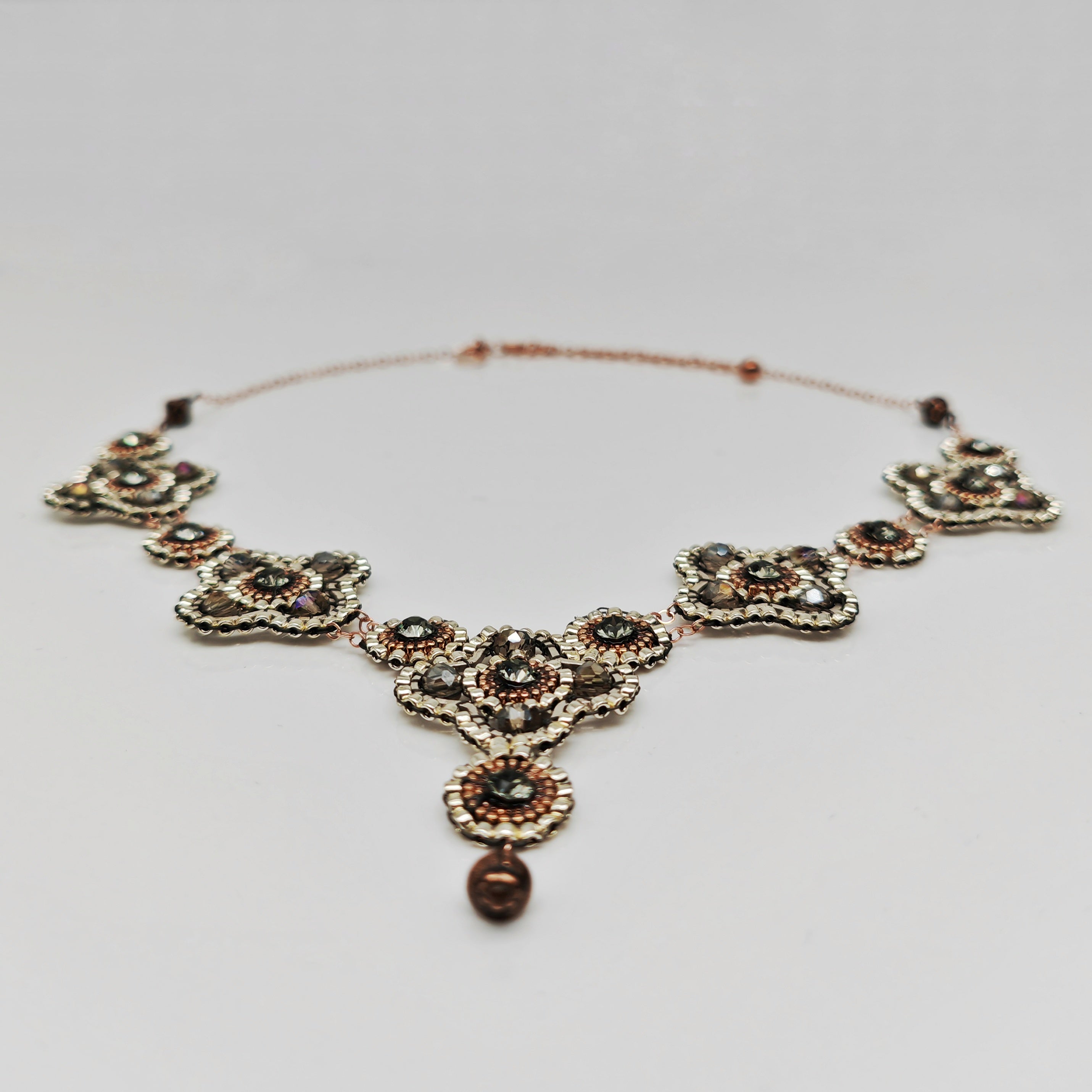 Halskette Treff silber, rosegold